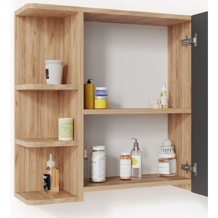 Badspiegelschrank Fynn Goldkraft Eiche 79.6 x 64 cm Vicco – Bild 6