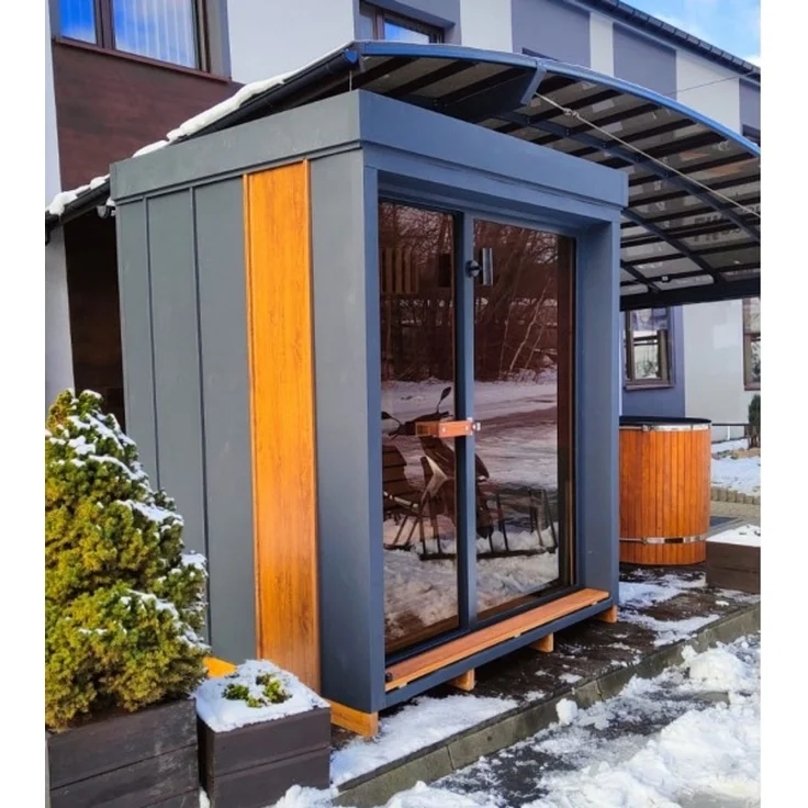GardenAndPools Garten Sauna Rombek, Platz für ca. 4–6 Personen (sitzend) oder 2 Personen (liegend), ca. 1.200 kg, 250 × 200 × 215 cm – Bild 4