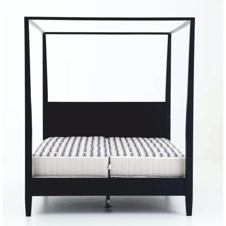 Casa Padrino Landhausstil Himmelbett Schwarz - Verschiedene Größen - Schlafzimmer Möbel Grösse – Bild 3