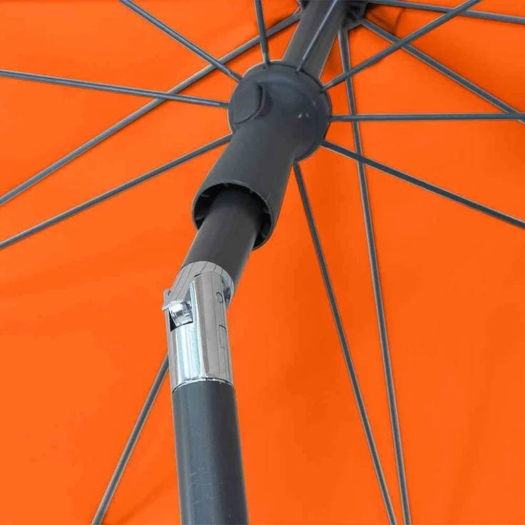 Tropico Mittelstockschirm anthrazit/terracotta 210x140cm – Bild 6