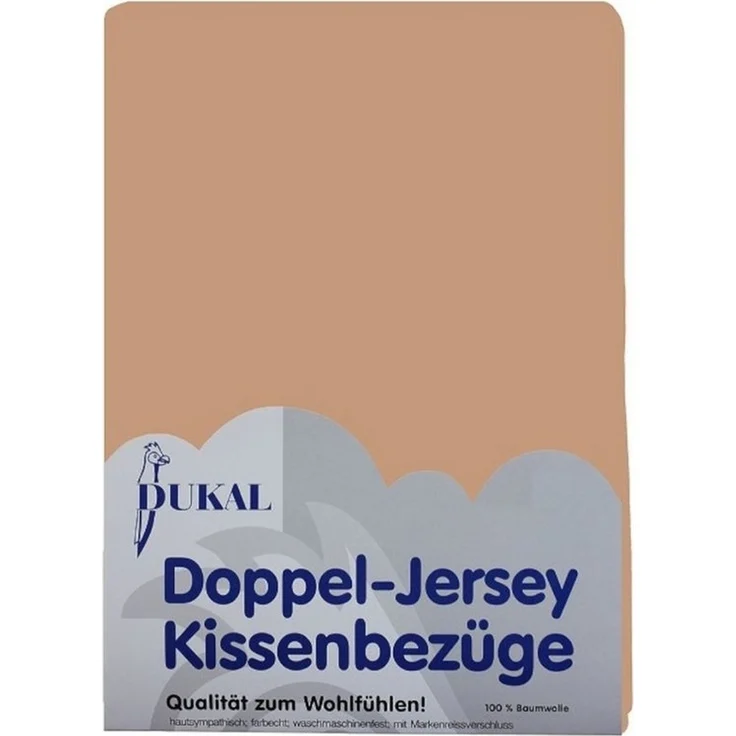DUKAL Kissenbezüge aus hochwertigem Doppel-Jersey, 100% Baumwolle, (1 Stück), 40x40 cm, mit Reißverschluss, Made in Germany – Bild 1