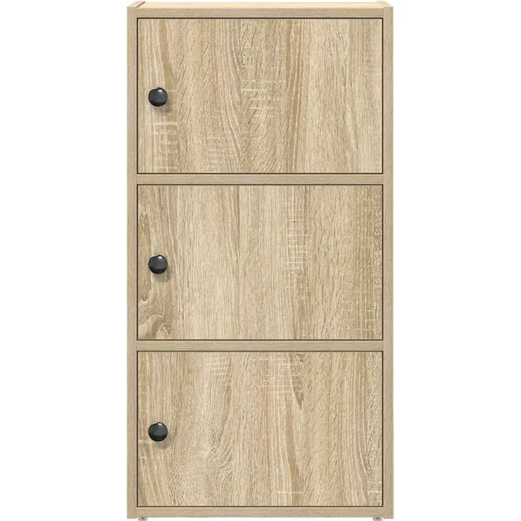 vidaXL Bücherregal Sonoma-Eiche 40x24x77 cm Holzwerkstoff 860366 – Bild 4