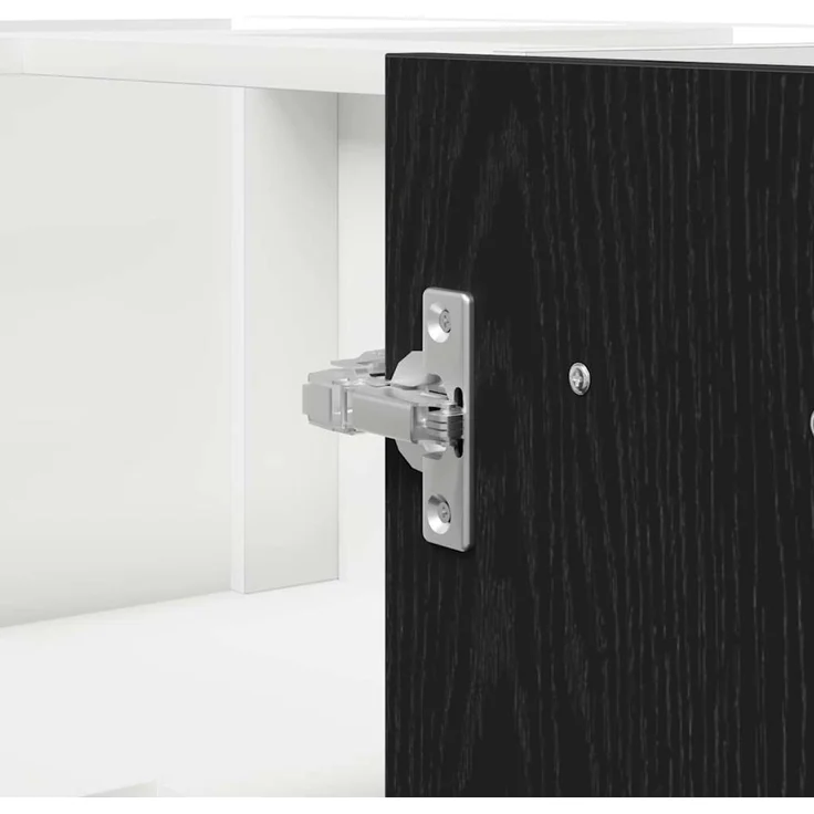 vidaXL Hängeschrank Schwarz Eichen-Optik 75,5 x 75,5 x 80,5 cm 863287 – Bild 9