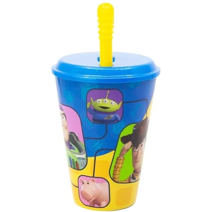 Disney Toy Story Kinderbecher 430 ml Tumbler mit Deckel und Strohhalm – Bild 2