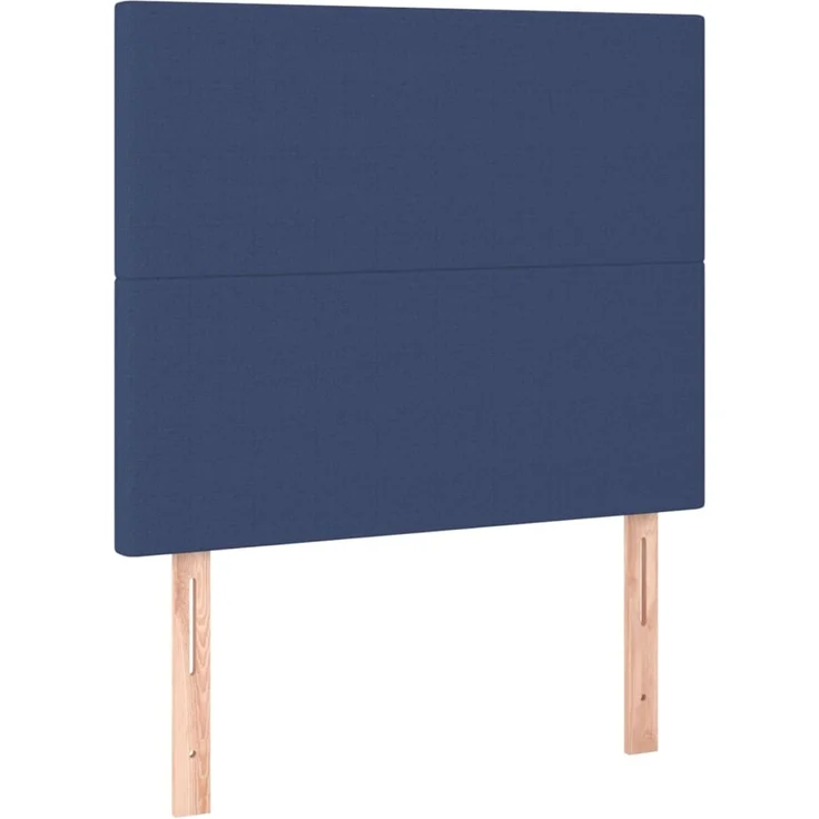 vidaXL Kopfteile 2 Stk. Blau 100 x 5 x 78/88 cm Stoff 3116048 – Bild 2