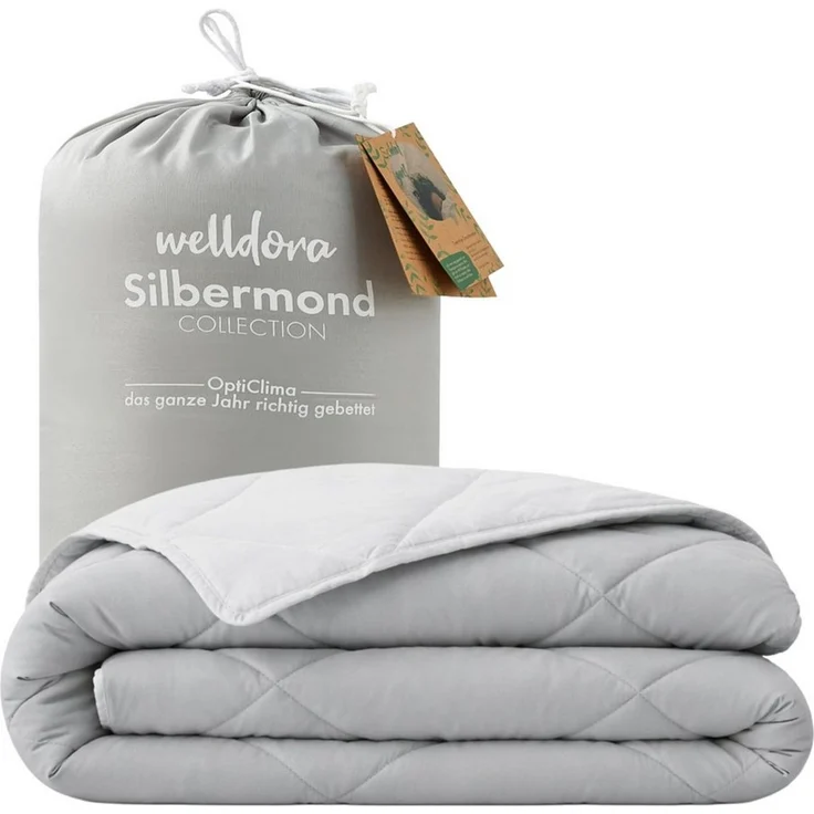 Welldora Microfaserbettdecke OPTICLIMA Bettdecke 135x200 Allergiker Sommer Oeko-Tex geprüft, OEKO-TEX® Standard 100 Certificate – Bild 1
