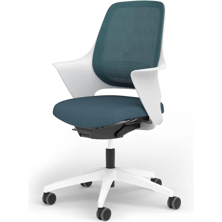 Ergotopia® WellBack, Ergonomischer Bürostuhl Made in Germany, Bequemer Schreibtischstuhl mit Lordosenstütze und Synchronmechanik, für Büro und Homeoffice
