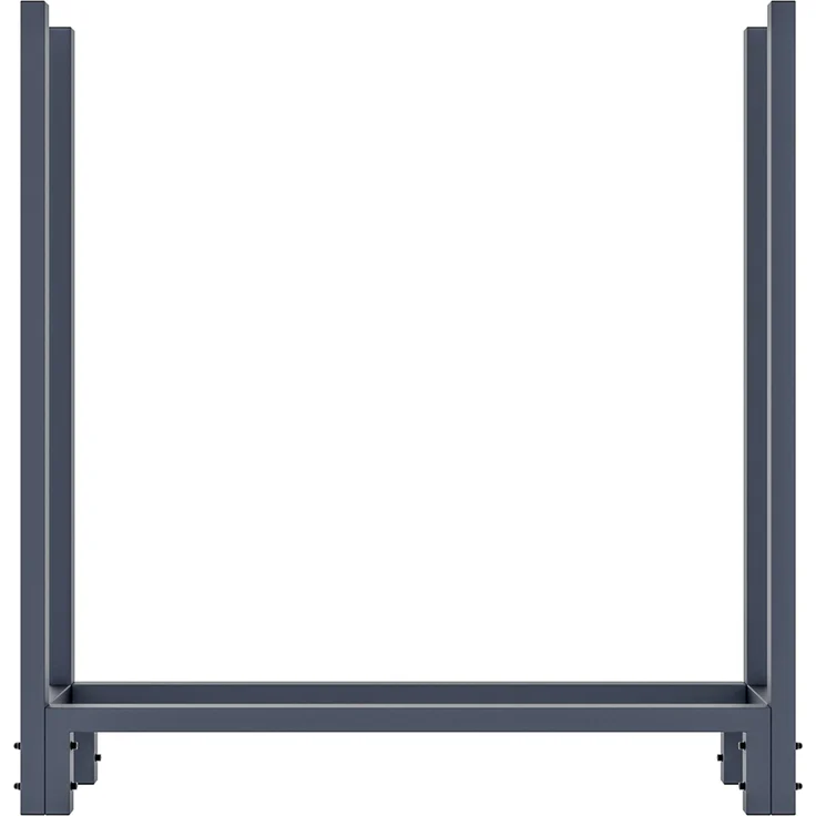 DELUKE® Kaminholzregal aussen mit Abdeckung REOB - für Feuerholz Brennholzregal aussen mit Plane Kaminholzständer draussen Kaminholzhalter outdoor Feuerholzregal aussen, 25x110x115cm – Bild 6