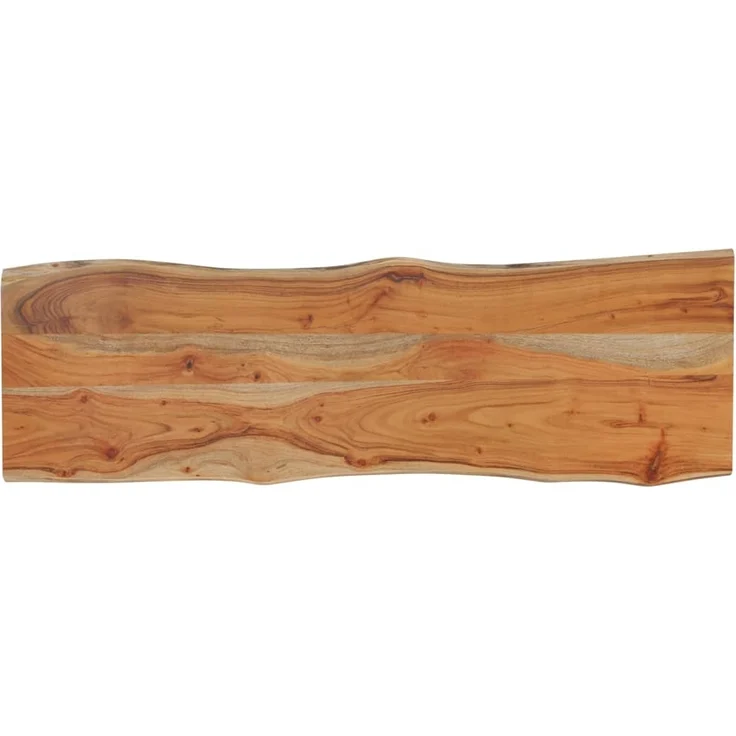 vidaXL Tischplatte 110x40x2,5cm Rechteckig Massivholz Akazie Baumkante 370613 – Bild 2