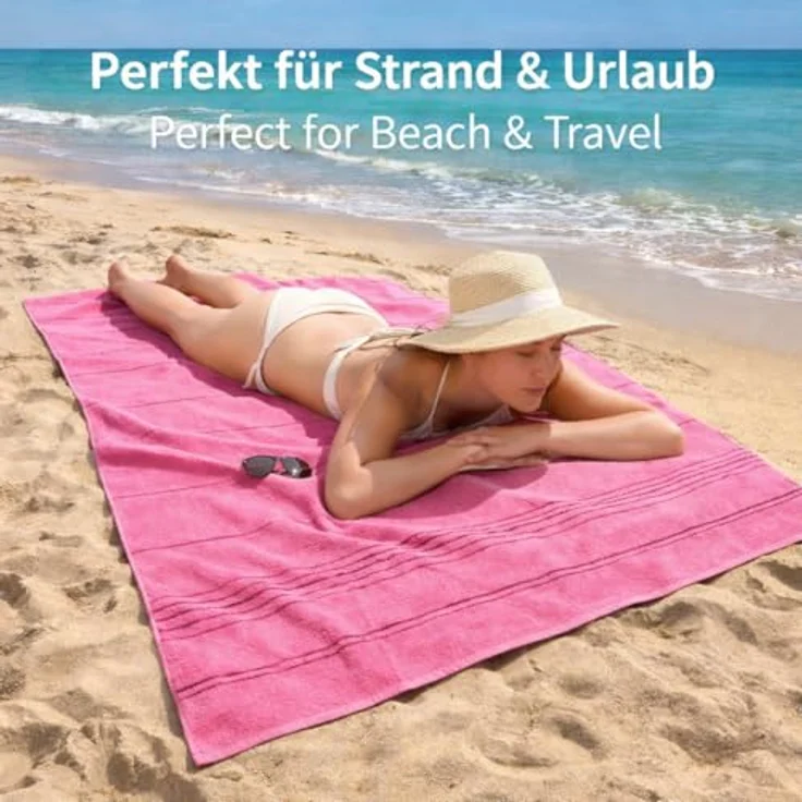 Betz Strandtuch Betz XXL Badetuch LINES Saunahandtuch Liegetuch 90x180 cm, 100% Baumwolle – Bild 3