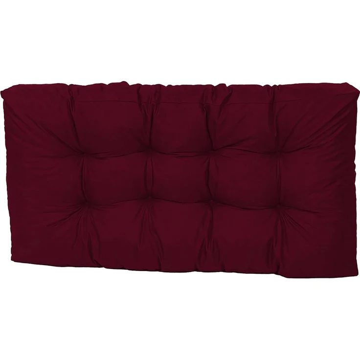 TexDeko® Garden Palettenkissen wasserabweisend UV - beständig Premium Sitzkissen gesteppt 120 x 40 x 18 cm Palettenauflage für Europaletten Palettenmöbel Palettenpolster (Bordeaux)