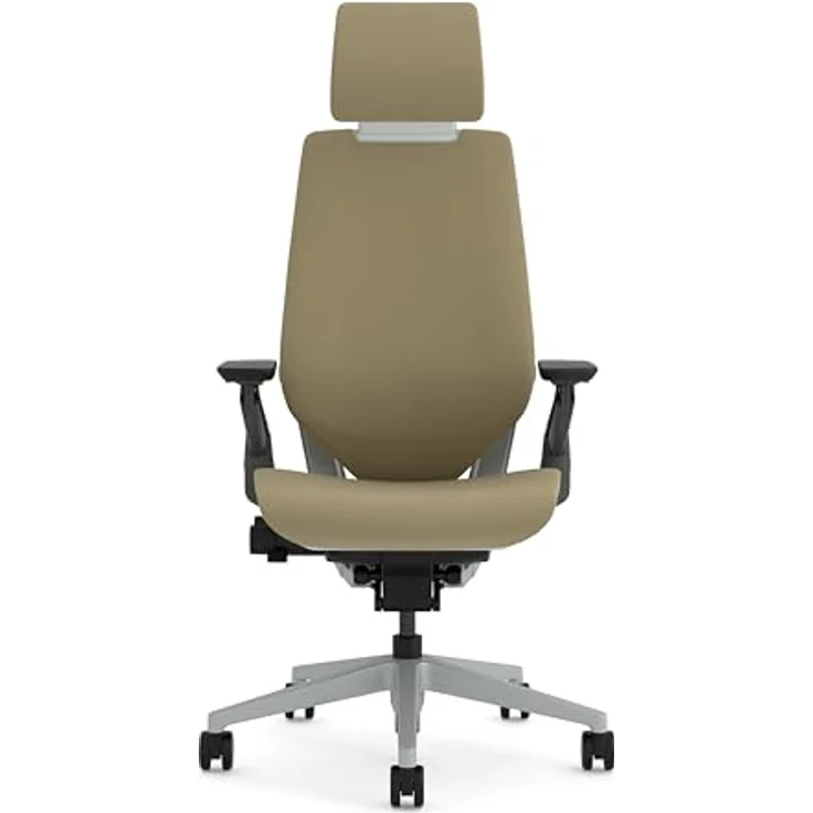 Steelcase Gesture Ergonomischer Bürostuhl mit 360° Armlehnen, 3D-Live Back Lumbalstütze, anpassbarer Kopfstütze Sand – Bild 5