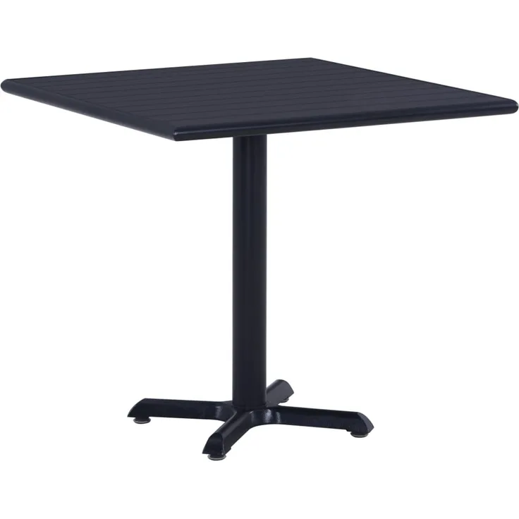 Gartentisch, Balkontisch, Beistelltisch Schwarz 80 x 80 x 75 cm
