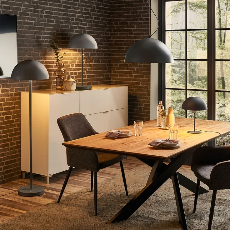 RGB LED Stehleuchte, dunkelgrau matt, Alu, H 145 cm – Bild 9