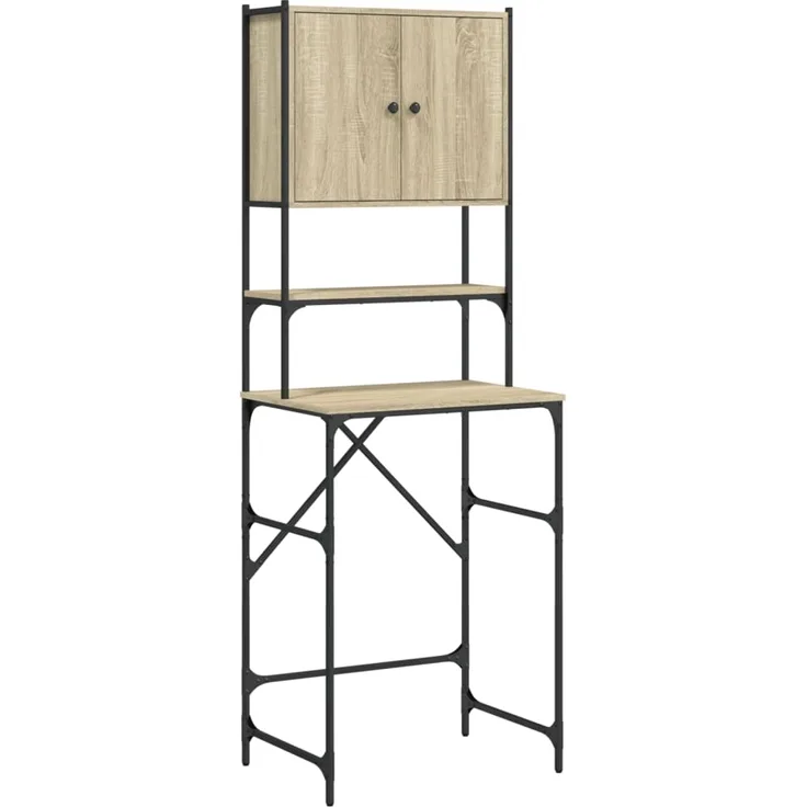 vidaXL Waschmaschinenschrank Sonoma-Eiche 68x48,5x194 cm 838974