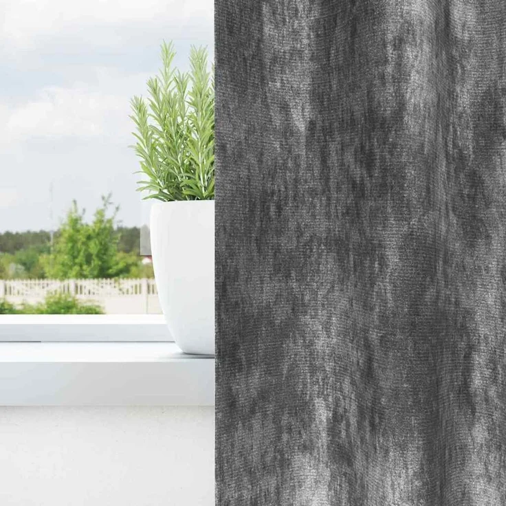 vidaXL Samtvorhänge 2 stk. Grau 175 x 140 cm Samt 4107724 – Bild 3