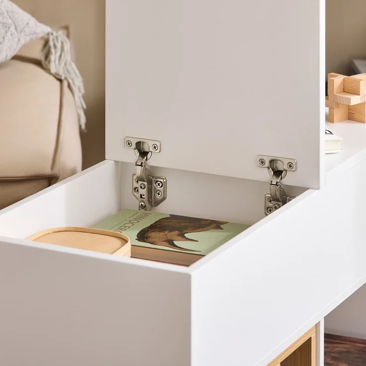 SoBuy FBT134-W Schubladenschrank Büro, MDF, Lackiert, Weiß, 70 x 61 x 38 cm – Bild 10