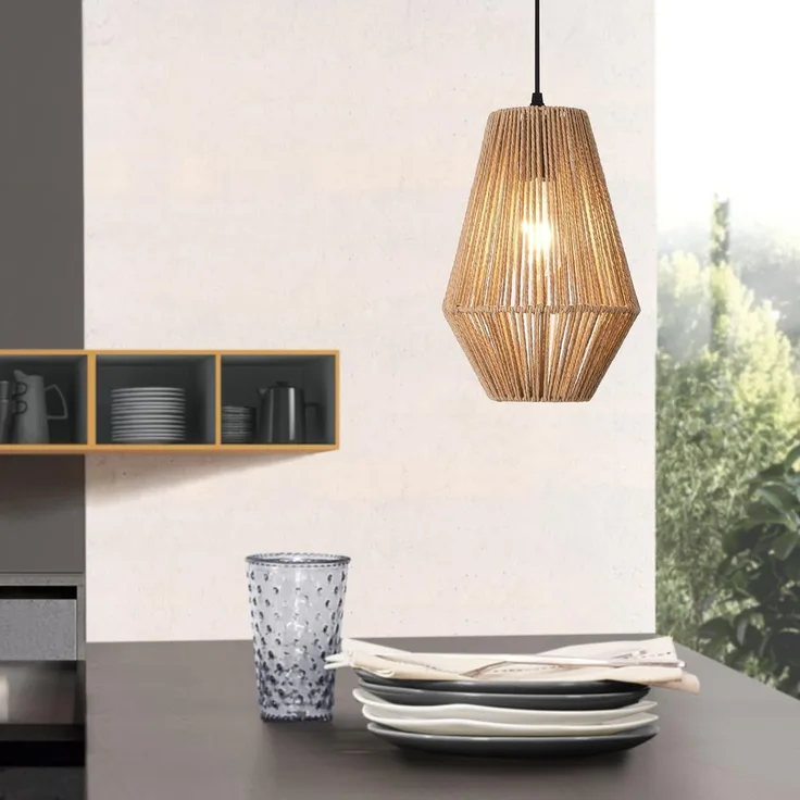 Seil Hängeleuchte Newtownabbey Beige [lux. pro]