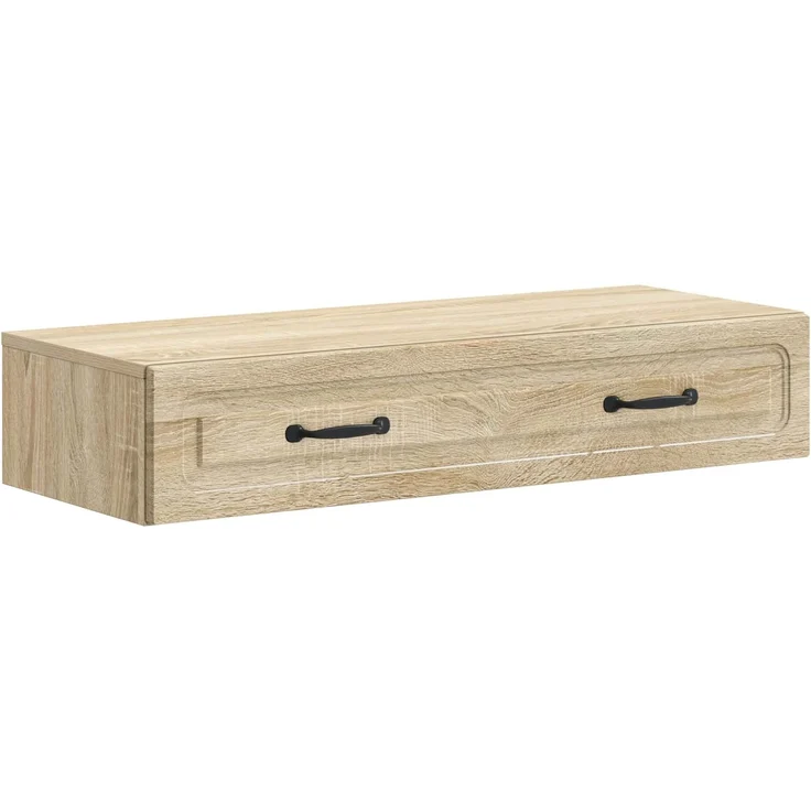vidaXL Wandmontierter Beistelltisch Sonoma-Eiche 87,5 x 34,5 x 17 cm 899347 – Bild 1