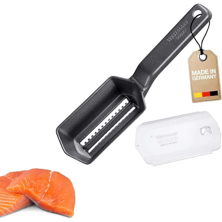 WESTMARK Fischbesteck »Scalex« Black Edition, Entschupper, Aluminium, Edelstahl, griffige Haptik – Bild 1