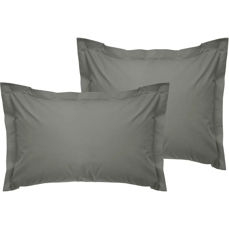 L'essentiel Maison 'Tonne Verte - 52' Oxford-Kissenbezug-Set (2-teilig) (DE), Dunkelgrau, 80+5 x 80 cm – Bild 1