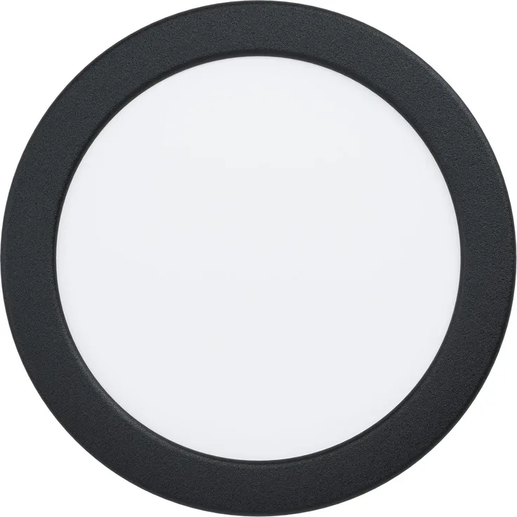 Eglo 99214 Badezimmerleuchte FUEVA 5 schwarz rund Ø:16,6cm IP44 11W 4000K