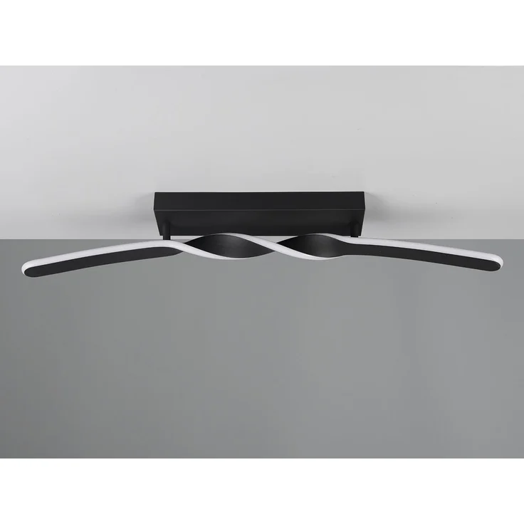 Reality LED Deckenleuchte Ginko 18W schwarz Metall warmweiß – Bild 7