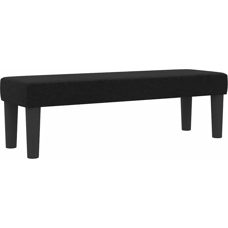 vidaXL Boxspringbett mit Kopfteil Schwarz 180 x 200 cm Stoff 3344165 – Bild 6