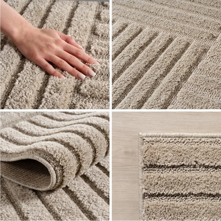 Carpettex Designteppich Skandinavischer Boho, Rechteckig, Höhe: 8 mm, Teppich Wohnzimmer, Schlafzimmer, Gästezimmer