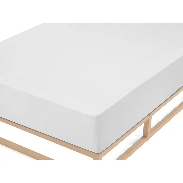 biberna Frottee-Stretch-Spannbetttuch 0012344, weiß, 1x 140x200 cm - 160x200 cm