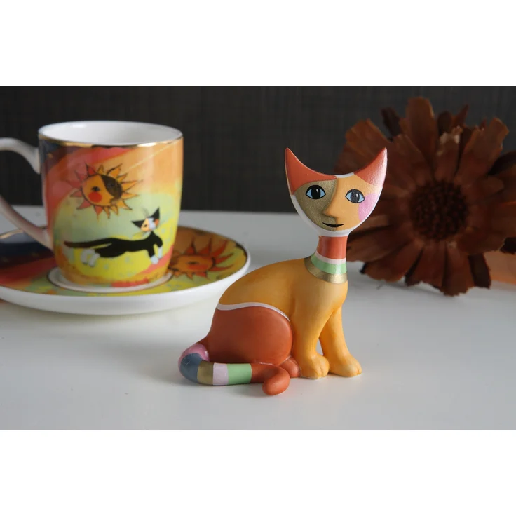 Goebel / Rosina Wachtmeister Katze Pablo,Figur,7,0cm x 4,5cm x 8,0cm / Biskuit-Porzellan / 7,0cm x 4,5cm x 8,0cm – Bild 2
