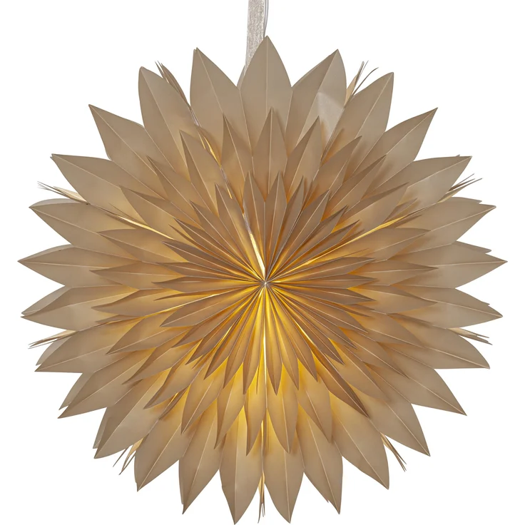 Papierstern -Dis', beige, Weihnachtsdeko, 3-lagig, Ø 50cm – Bild 1