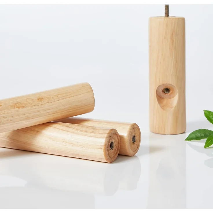 Garderobenständer, freistehender Kleiderbaum, Garderoben- und Hutständer aus Massivholz mit 8 Haken – Bild 4