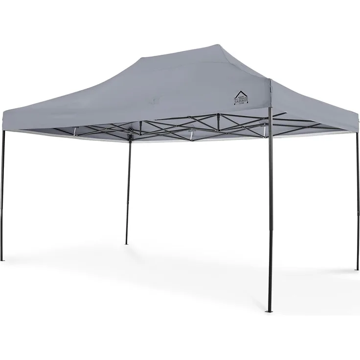 All Seasons Gazebos 3x4. 5m vollständig wasserdichtes Faltpavillon - Metallisch Grau