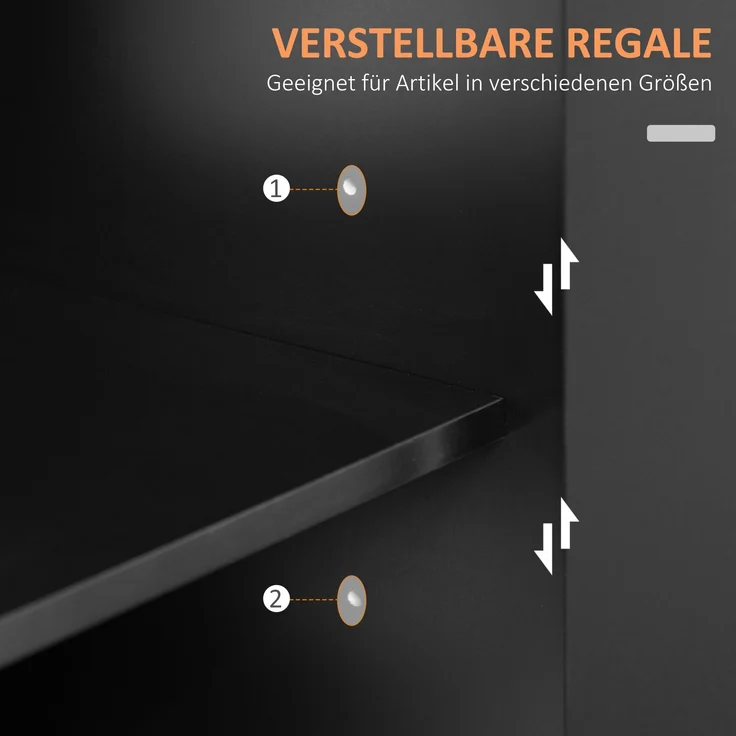 Küchenwagen mit Schublade und Schrank, Rollwagen mit Arbeitsplatte, Gewürzregal und Rollen – Bild 4