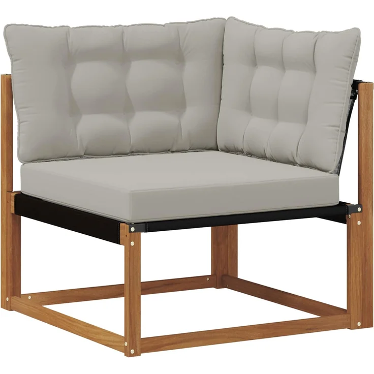 vidaXL Outdoor Ecksofa Massivholz Akazie Natur 900638 – Bild 2