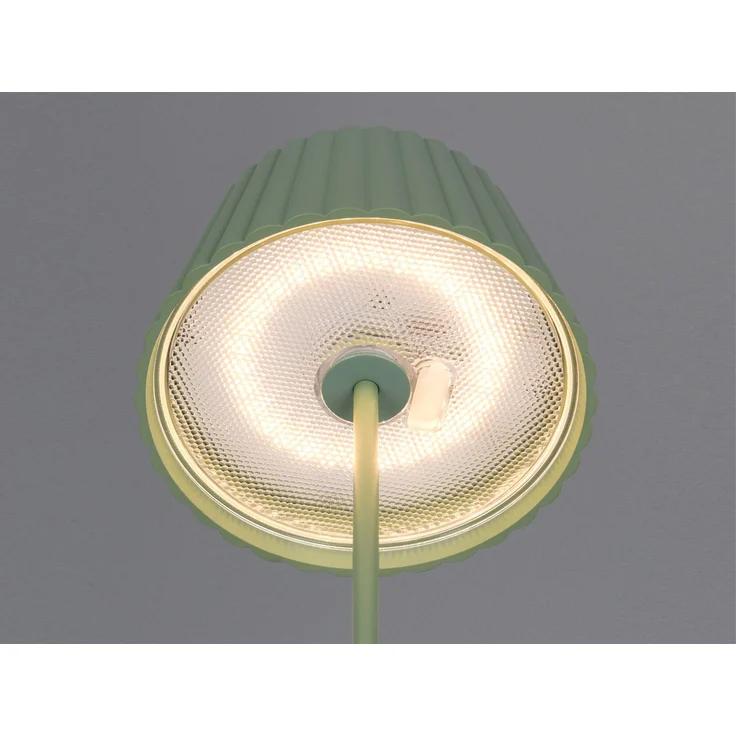 SET: Kleine Akku Stehlampe 123cm & Tischlampe 39cm für Outdoor kabellos Grün – Bild 5