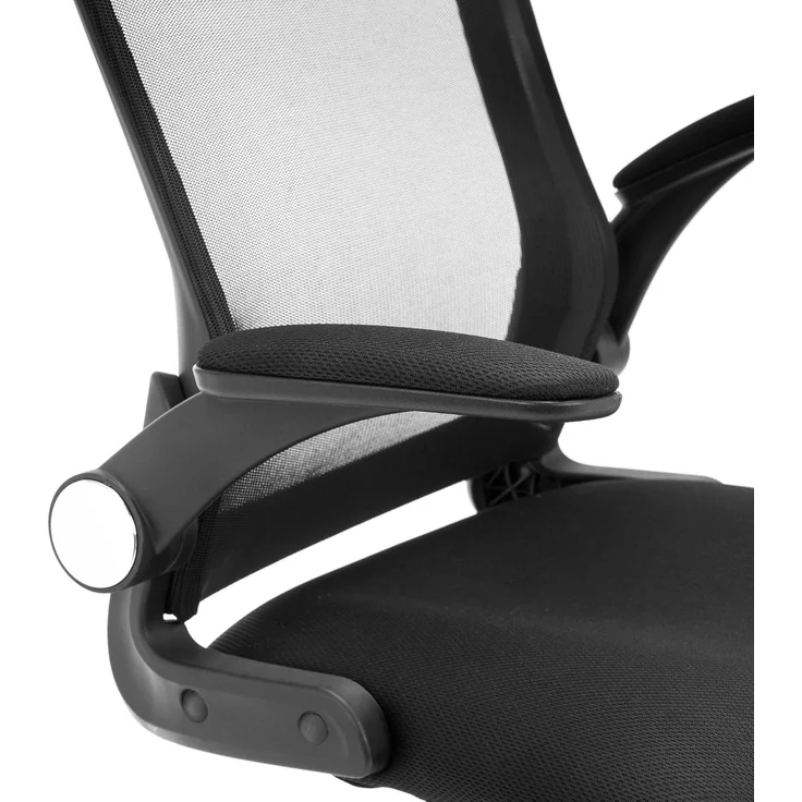 Julian Bowen Imola Bürostuhl, Schwarz und Chrom – Bild 7