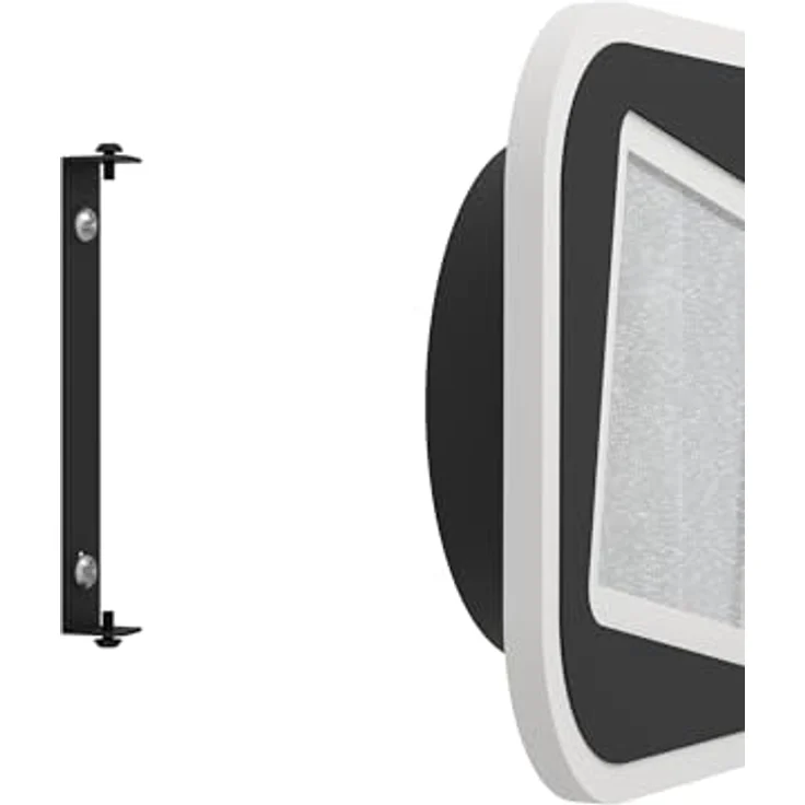 EGLO Macchioni, LED Deckenlampe mit Kristall-Effekt, quadratische Aufbauleuchte in Schwarz, neutralweiß, 20x20 cm, 12 Watt, 1560 Lumen – Bild 5