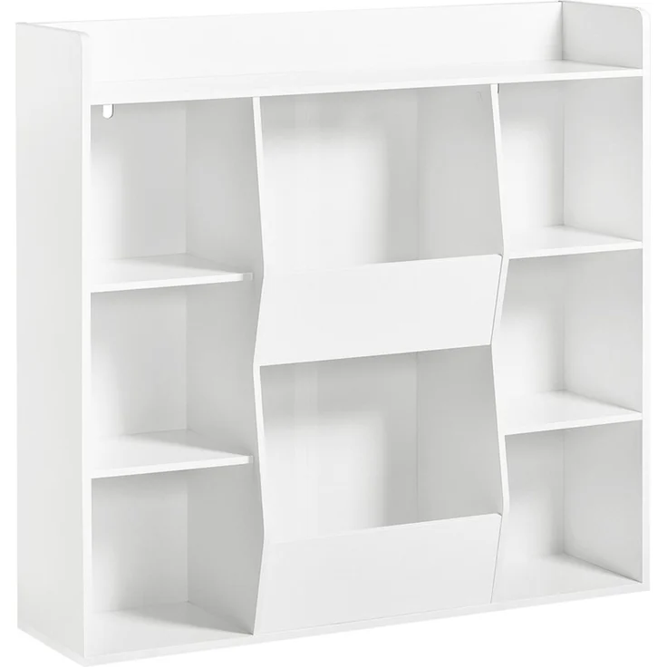 SoBuy KMB55-W Kinderregal, MDF, Papierfurnier, Weiß, 106 x 104 x 30 cm – Bild 1