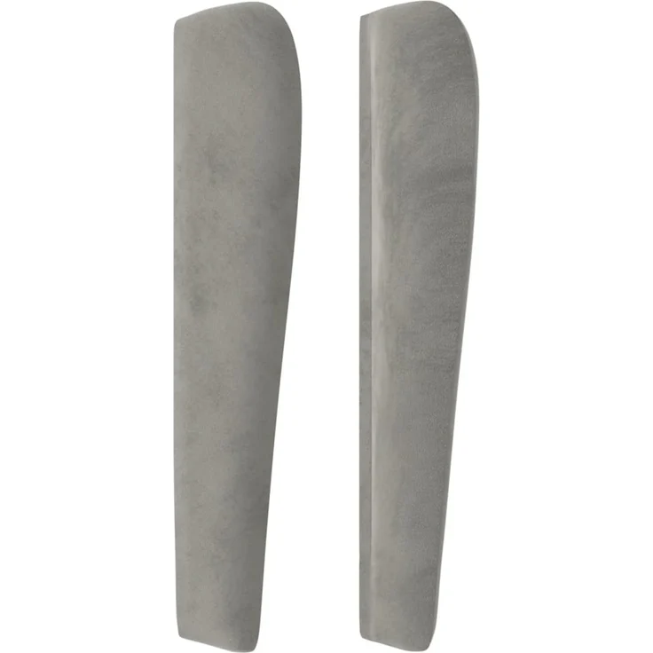 vidaXL Kopfteil mit Ohren Hellgrau 183x23x118/128 cm Samt 3118450 – Bild 4