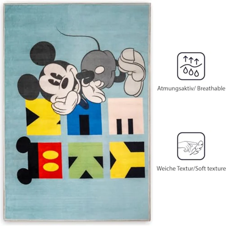 Disney Kinderteppich Disney Home - 80x120 cm - Spiderman, Cars, Frozen, Mickey, Minnie, Rechteckig, Höhe: 5 mm – Bild 4