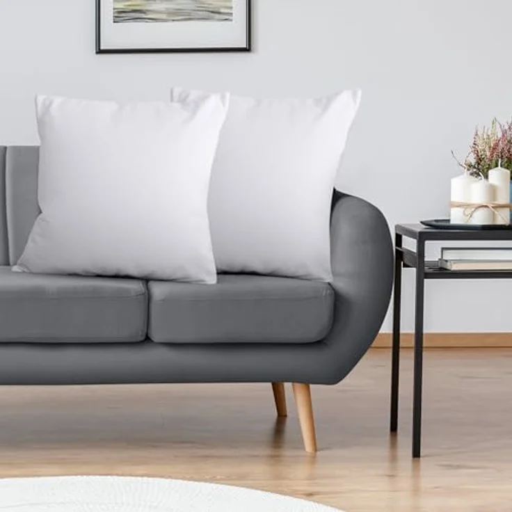 Utopia Bedding 2er Set Kissenfüllung 65x65 cm, Innenkissen Füllkissen Kopfkissen Sofakissen (Weiß) – Bild 7