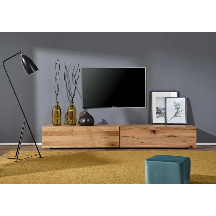 TV-Board Wild-/Zerreiche 220x52x32 natur geölt FRANKFURT #108 – Bild 3