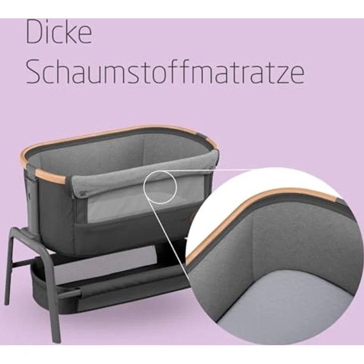 Maxi-Cosi Babybett/Beistellbett Iora, Essential Graphite – Bild 5