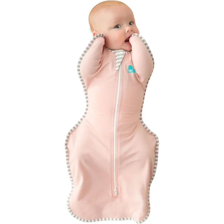 Love To Dream Swaddle Up™ Pucksack, groß, 8,5–11 kg – Pink, Gute Passform, unterstützt gesunden Schlaf, 1,0 Tog – ideal für 20–24 °C, maschinenwaschbar
