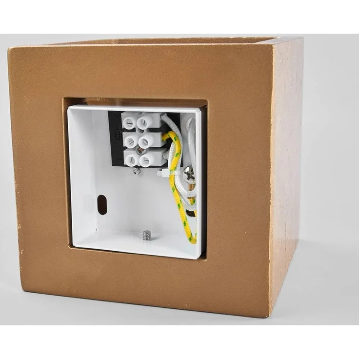 Lindby Wandleuchte Yade, Gips Gold / Messing IP20, 1 x 20 W – Bild 7