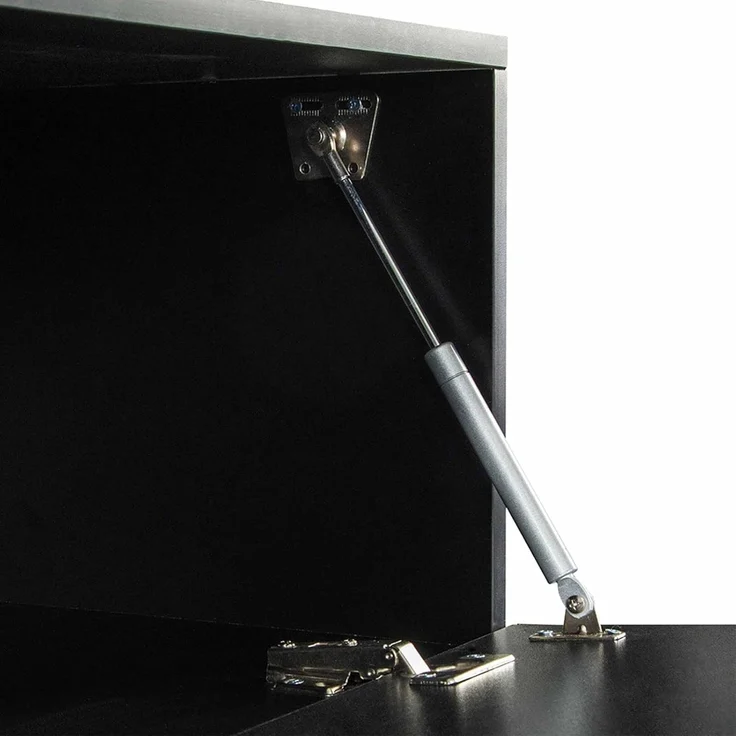 Makika TV Lowboard / Fernsehtisch - Schwarz Hochglanz – Bild 9