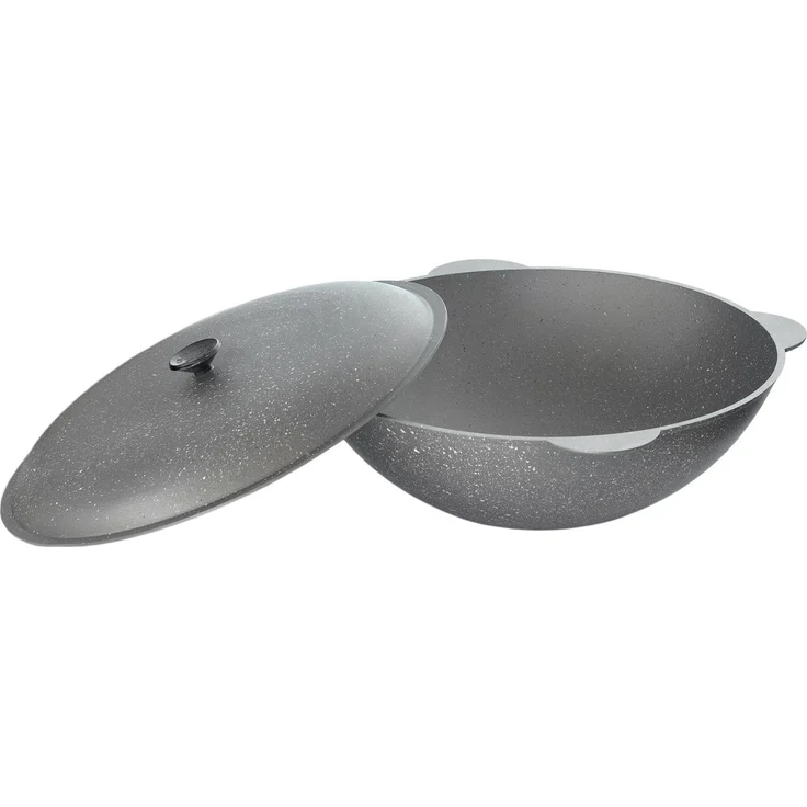 Kazan 6L Deckel Campingtopf Gulaschkessel Aluguss Kasan Antihaftbeschichtung WOK – Bild 1