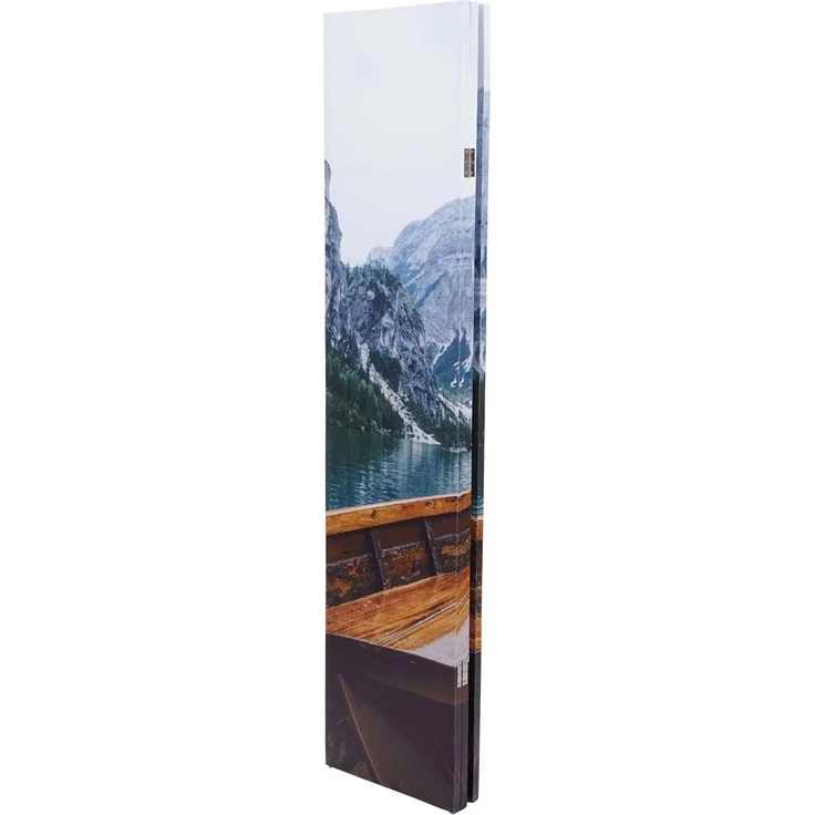 Foto-Paravent HWC-A83, Raumteiler Trennwand Sichtschutz, MVG-zertifiziert ~ 180x121cm Boot – Bild 4